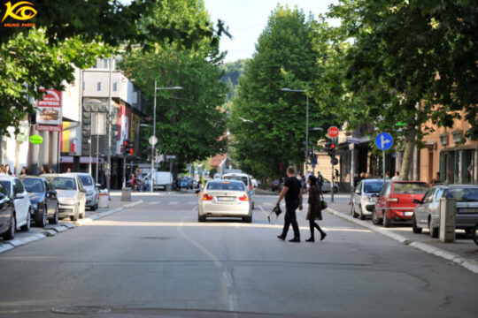 ulica Vuka Karadžića pre renoviranja foto Dragan Krunić leto 2021. godine