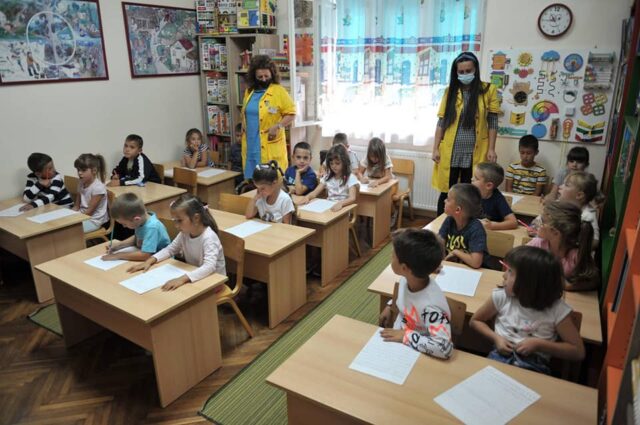 predškolci počinje upis u prvi razred osnovne Kreativna radionica pinokio učionica škola foto Dragan Krunić Objektiva.rs Valjevo