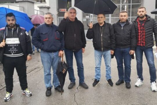 HK Krusik sindikalci radnici FOTO Snežana Jakovljević Krunić Objektiva.rs Valjevo oktobar 2021