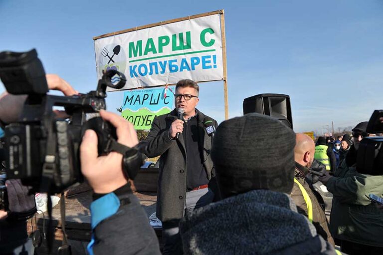 Valjevo Popučke blokada puta foto Dragan Krunić 04 12 2021