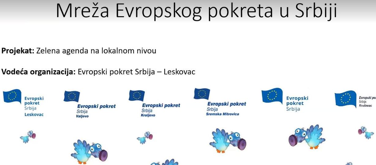 Mreža Evropski pokret Srbija Valjevo Zelena agenda na lokalnom nivou
