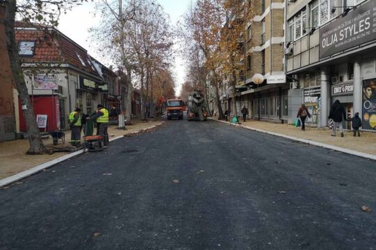 Valjevo rekonstrukcija Ulice Vuka Karadžića foto Dragan Krunić