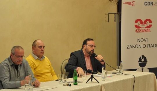 USS Sloga promocija predloga novog Zakona o radu u Valjevu Foto Dragan Krunić