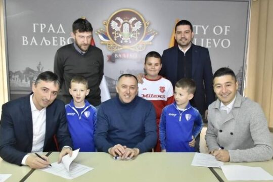 FK Budućnost - Krušik 2014 i FK Tešnjar potpisivanje sporazuma Objektiva.rs Valjevo