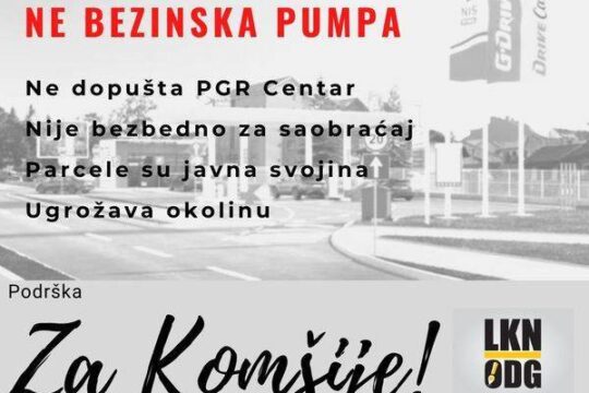 Lokalni front Valjevo podrška za komšije protiv NIS-ove benzinske pumpe kod Doma zdravlja Valjevo Objektiva.rs 29 04 2022