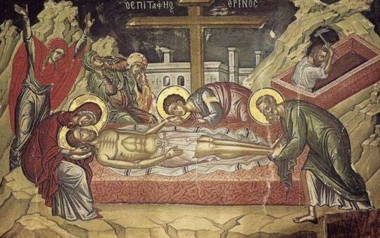 Freska Isus Hrist Velika Strasna Subota Vaskrs