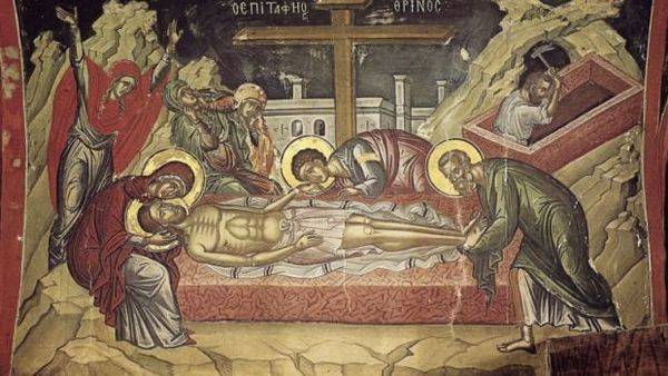 Freska Isus Hrist Velika Strasna Subota Vaskrs
