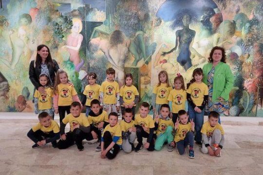 Kreativna radionica Pinokio deca u poseti Moderna galerija Valjevo Objektiva.rs april 2022.