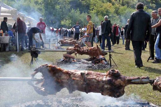 Festival jagnjećeg pečenja Pričević Valjevo vesti Objektiva.rs FOTO Dragan Krunić