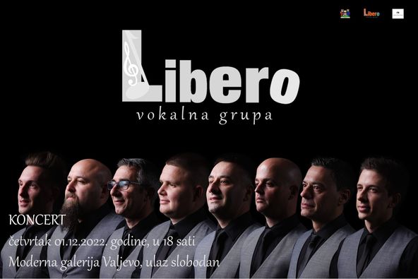 01-12-2022-koncert-a-capella-grupe-Libero-iz-Leskovca-u-Modernoj-galeriji-Valjevo Objektiva.rs