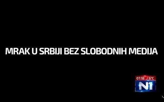mrak-u-Srbiji-bez-nezavisnih-medija N1 Nova S Danas Objektiva.rs Valjevo Junited Group Beograd Serbie News Dark Night