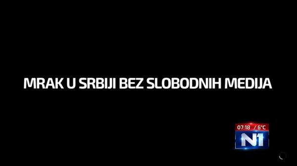 mrak-u-Srbiji-bez-nezavisnih-medija N1 Nova S Danas Objektiva.rs Valjevo Junited Group Beograd Serbie News Dark Night