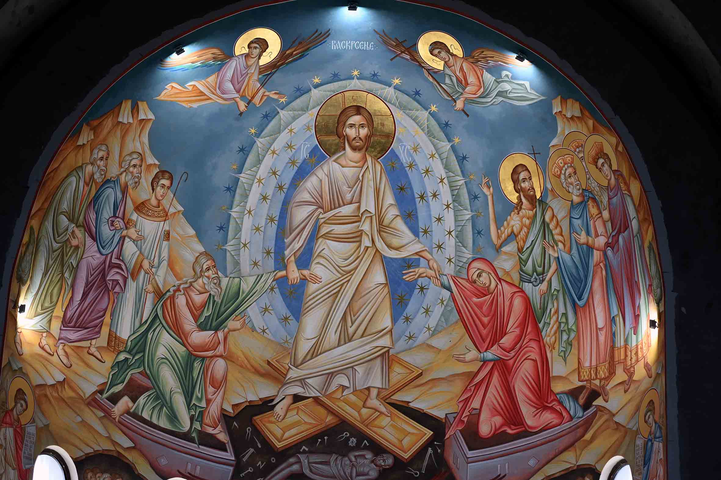 Jesus-freska-u-Sabornom-Hramu-Vaskrsenja-Hristovog-u-Valjevu-05-2024-FOTO-Dragan-Krunic-Objektiva.rs-vesti-kolubarski-region-News-Serbie