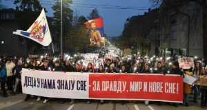 FOTO Dragan Krunić Objektiva.rs vesti Valjevo protest Gimnazijalci Bogojavljenje