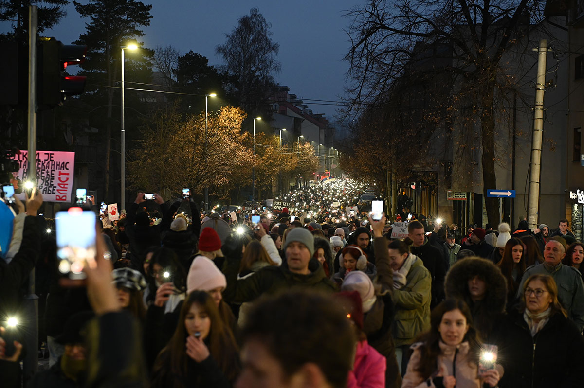 FOTO Dragan Krunić Objektiva.rs skup u okrganizaciji gimnazijalaca Bogojavljenje 01 2025 Valjevo