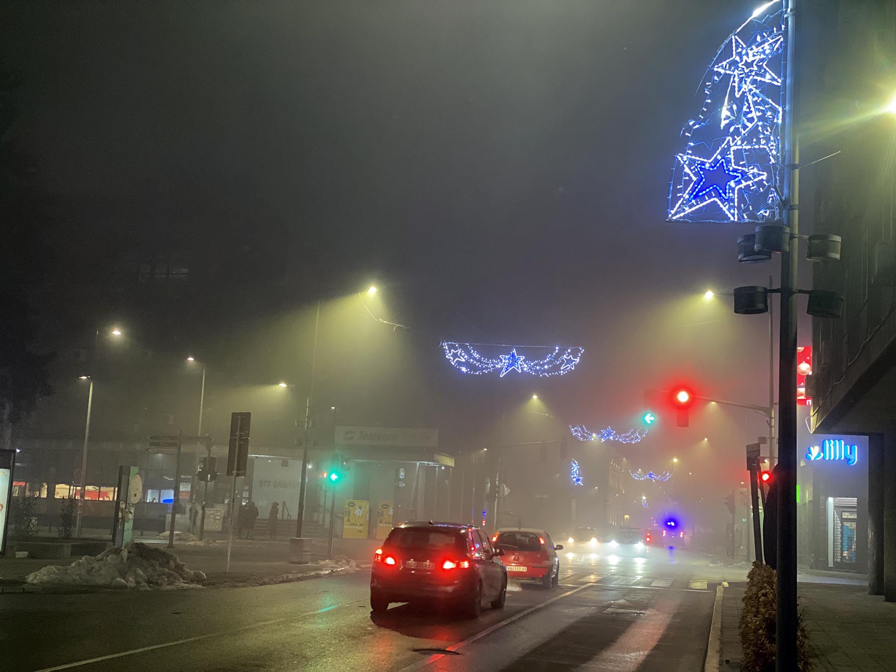 FOTO Dragan Krunić 01 01 2025 novogodišnja noć Karadjordjeva ulica Valjevo