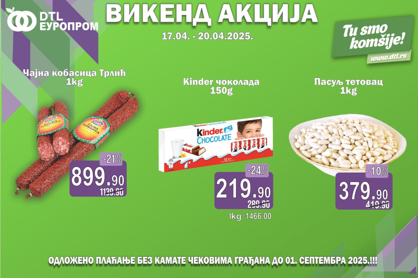 EUROPROM – Vikend akcija od 17. do 20. aprila