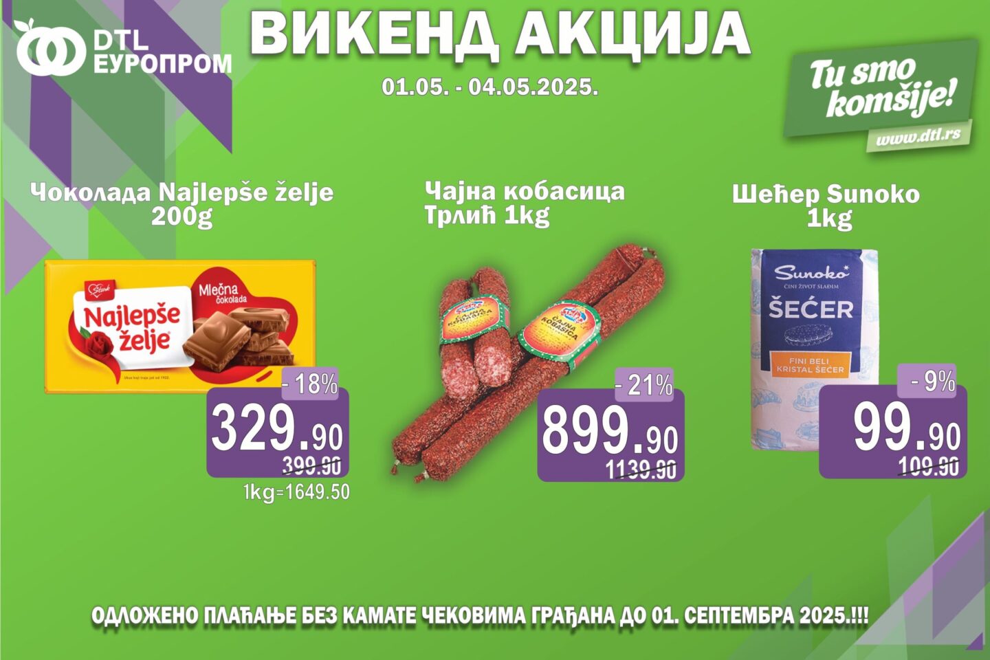 Europrom – Akcija od 1. do 4. maja