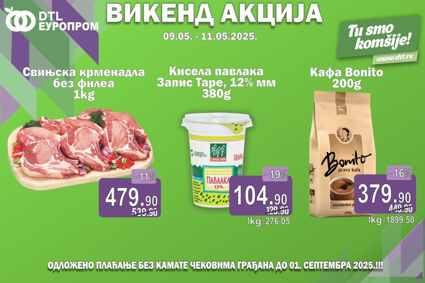 Europrom – Vikend akcija od 9. do 11. maja