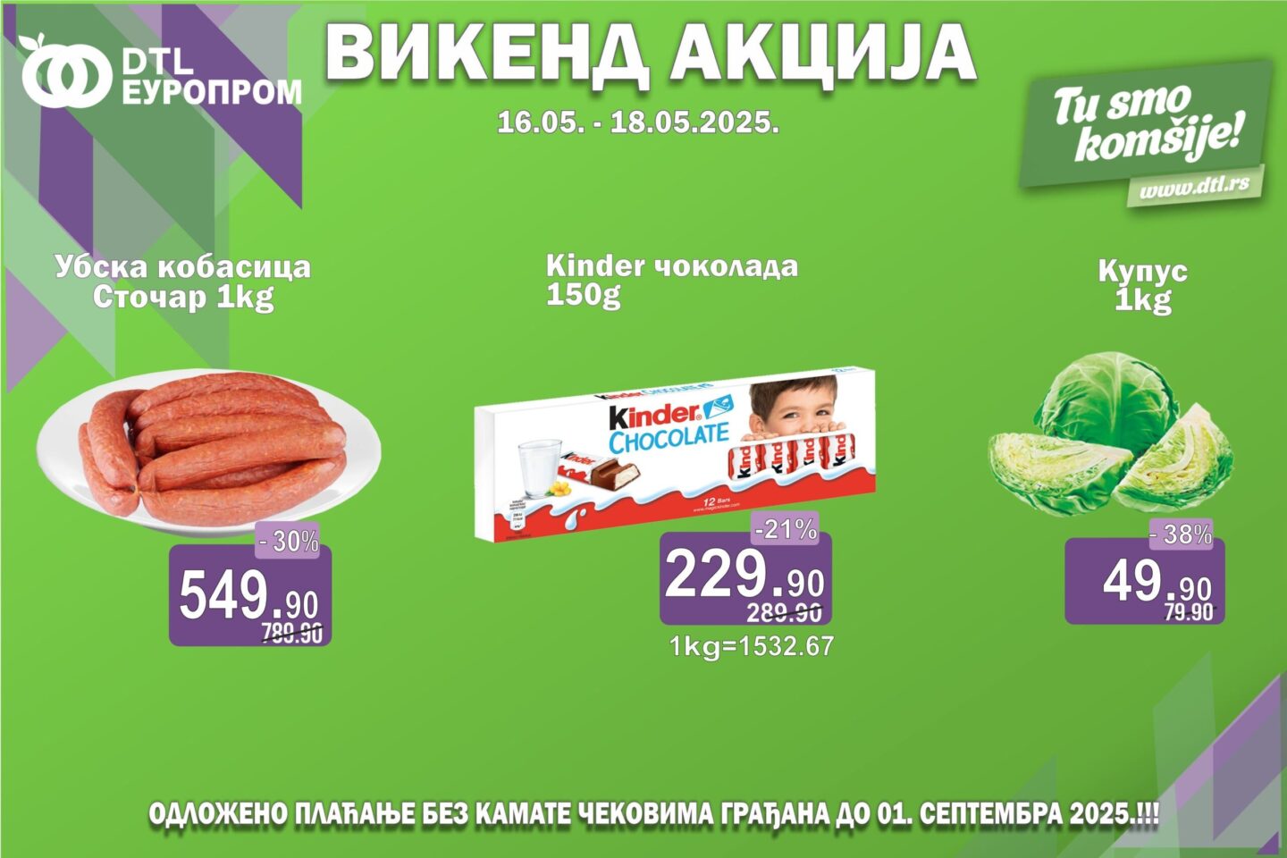 Europrom – vikend akcija od 16. maja