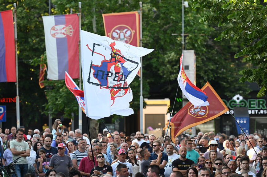 FOTO Dragan Krunić Objektiva.rs vesti Valjevo News Serbie 01 06 2025 protest na Gradskom trgu
