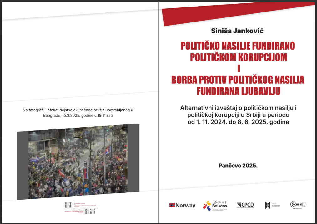 vizual izvor Institut za istraživanje korupcije Kareja 06 2025 promocija Valjevo News Serbie Kolubara Pančevo Balkan Europe