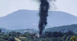 FOTO Snežana Jakovljević Krunić 12 08 2025 požar Sedlari News Valjevo Obnica Kolubara Balkan Europe Fire Nature