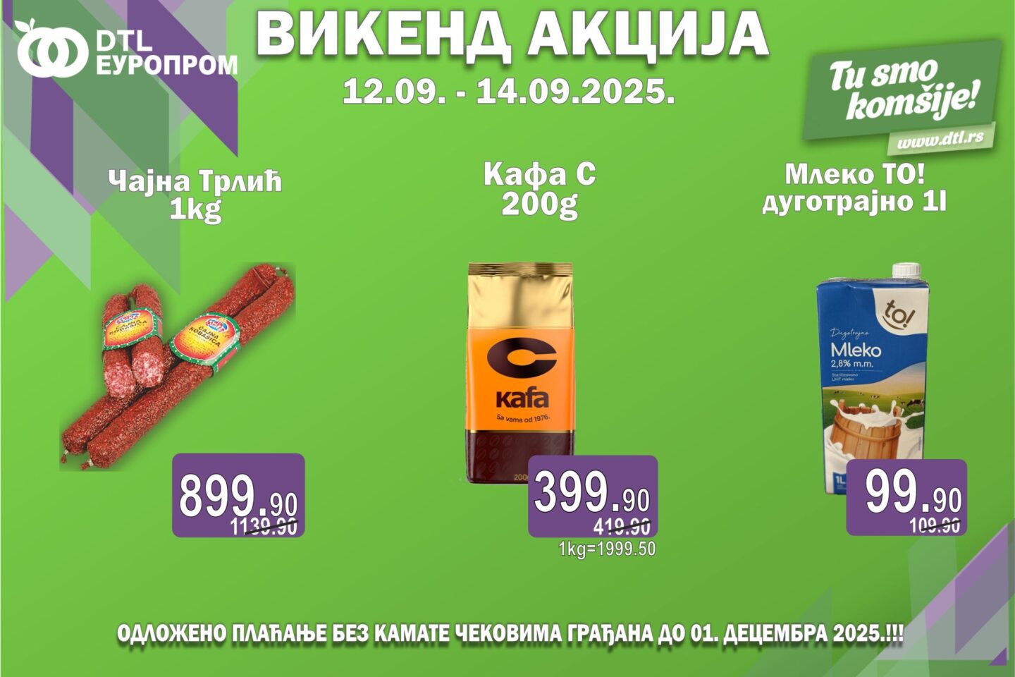 Europrom – Vikend akcija od 12. septembra