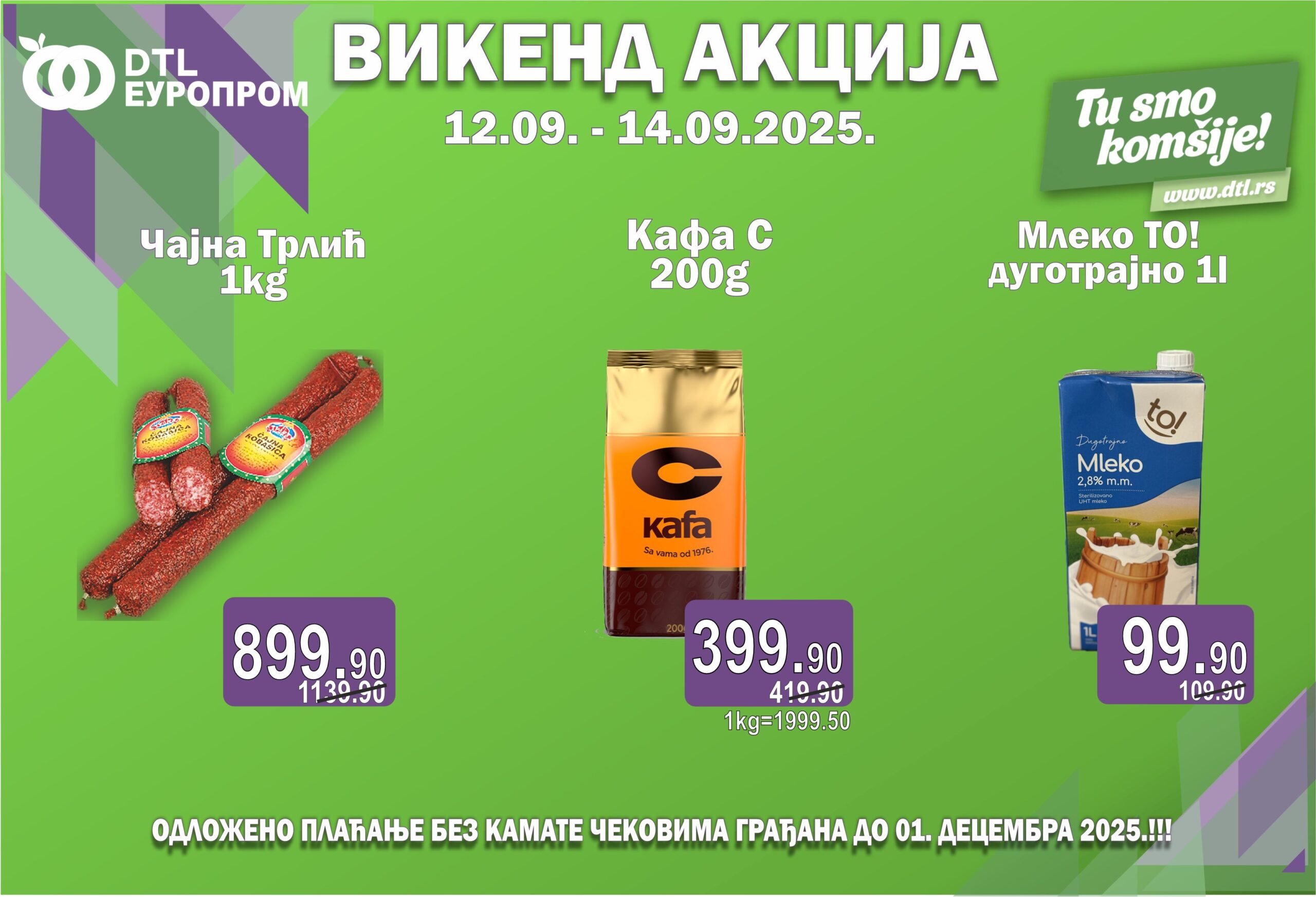 vizual izvor Europrom 11 09 2025 vikend akcija