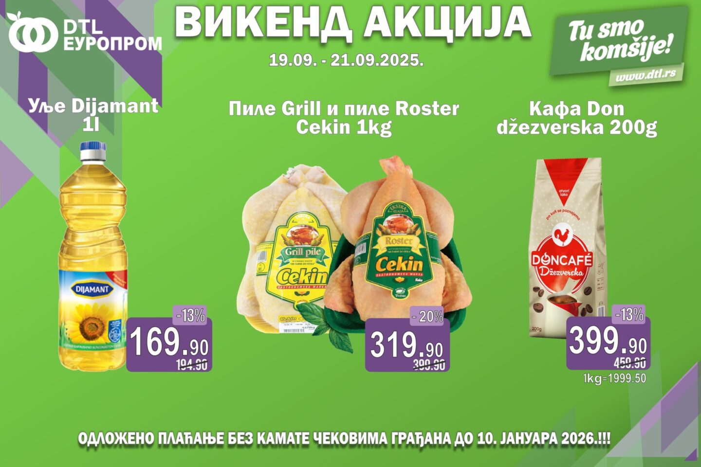 Europrom – Vikend akcija od 19. septembra