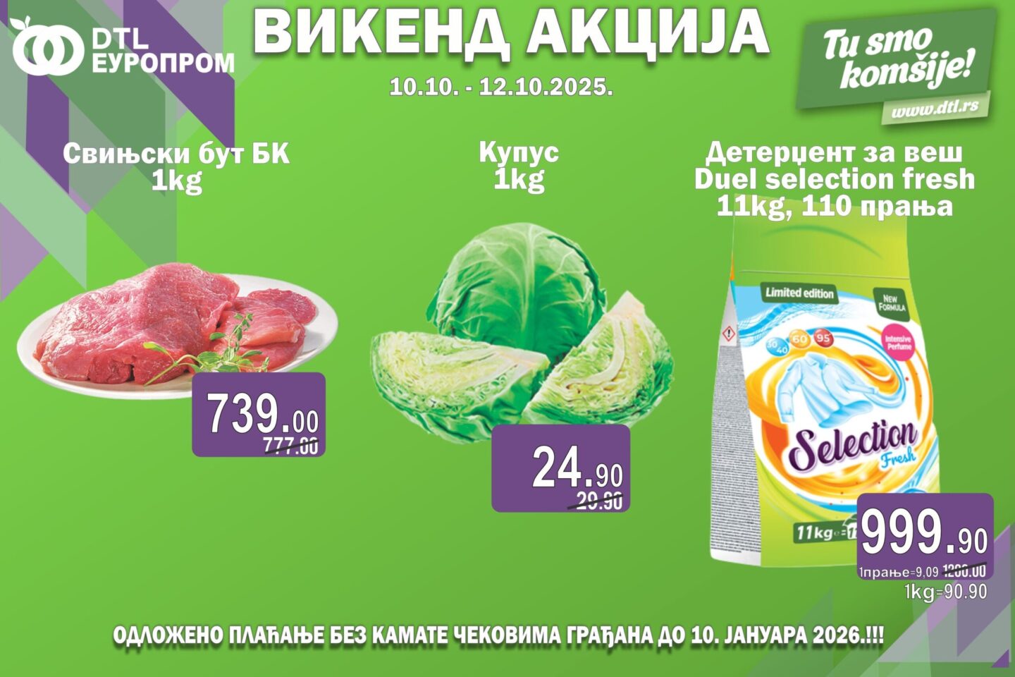 Europrom – Vikend akcija do 12. oktobra