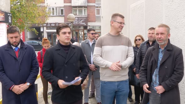 Miloš Parandilović Novo lice Srbije Ivan Manić sVAnuće podrška Vladimiru Djordjeviću zdravstveni radnik otkaz News Serbie Valjevo Europe 22 10 2025 foto izvor Sanja