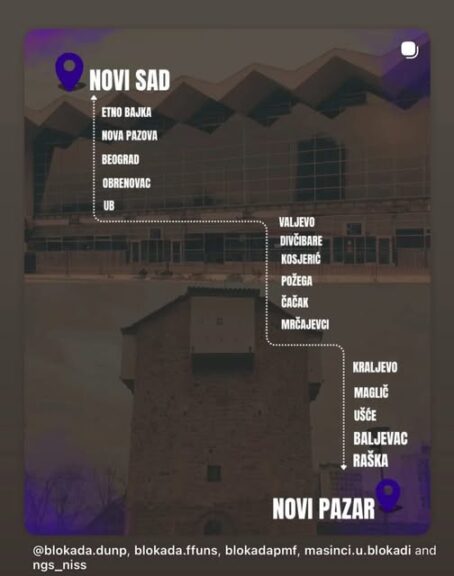 marš Koracima sećanja pred 1. novembar u Novi Sad 10 2025 vizual izvor učenici Valjevske gimnazije
