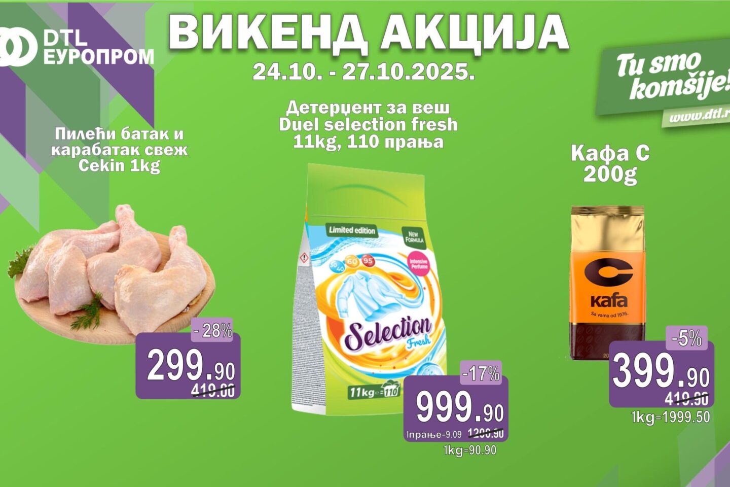 Europrom – Vikend akcija do 27. oktobra
