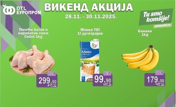 Europrom – Vikend akcija do 30. novembra