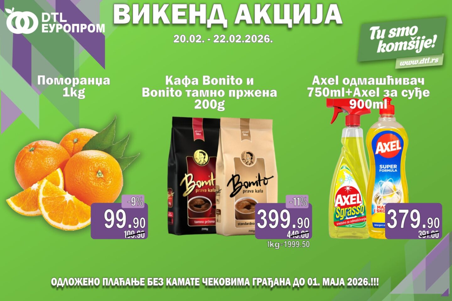 Europrom – Vikend akcija od 20. februara