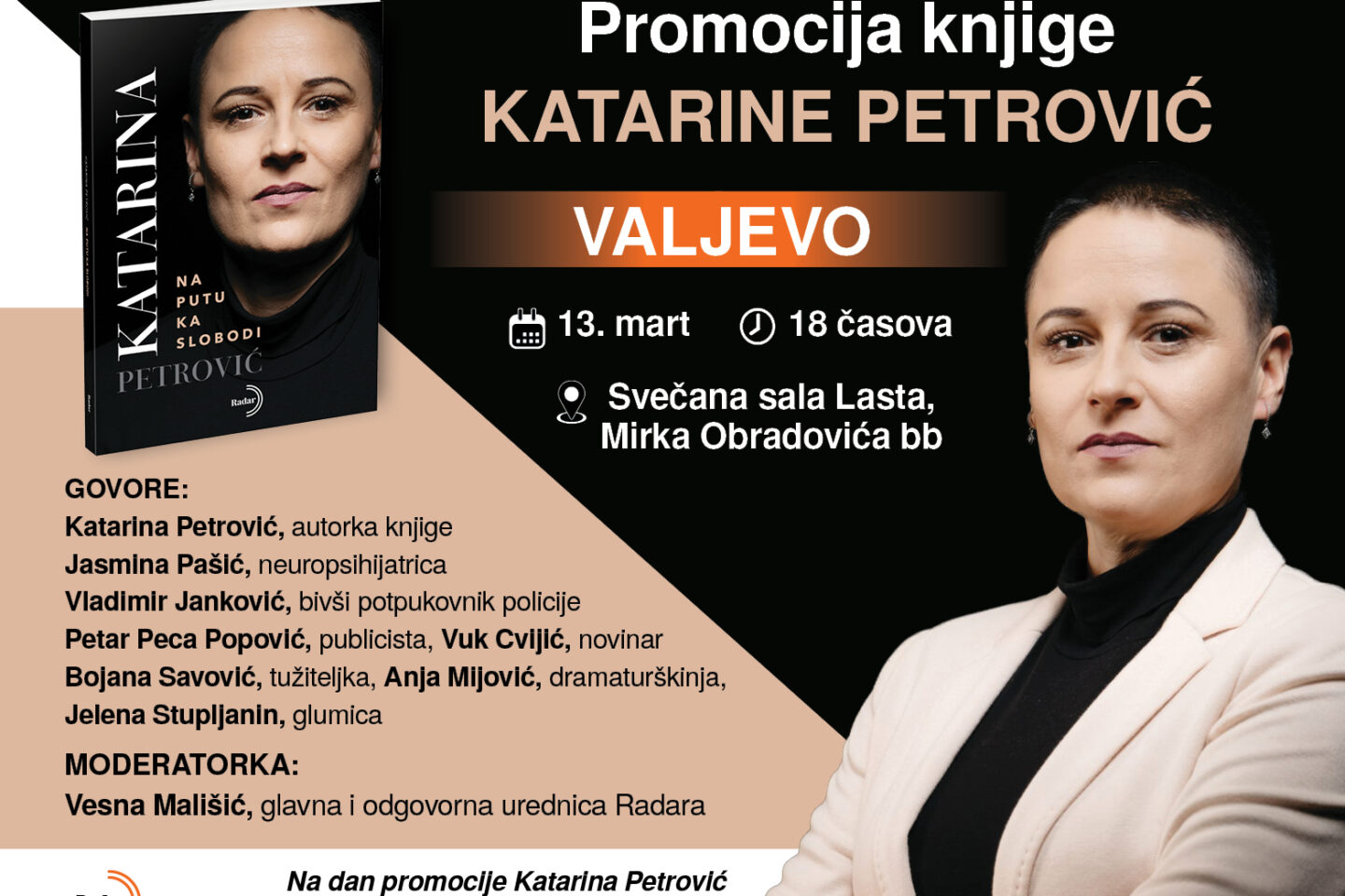 Promocija knjige “Na putu ka slobodi” Katarine Petrović u rodnom Valjevu