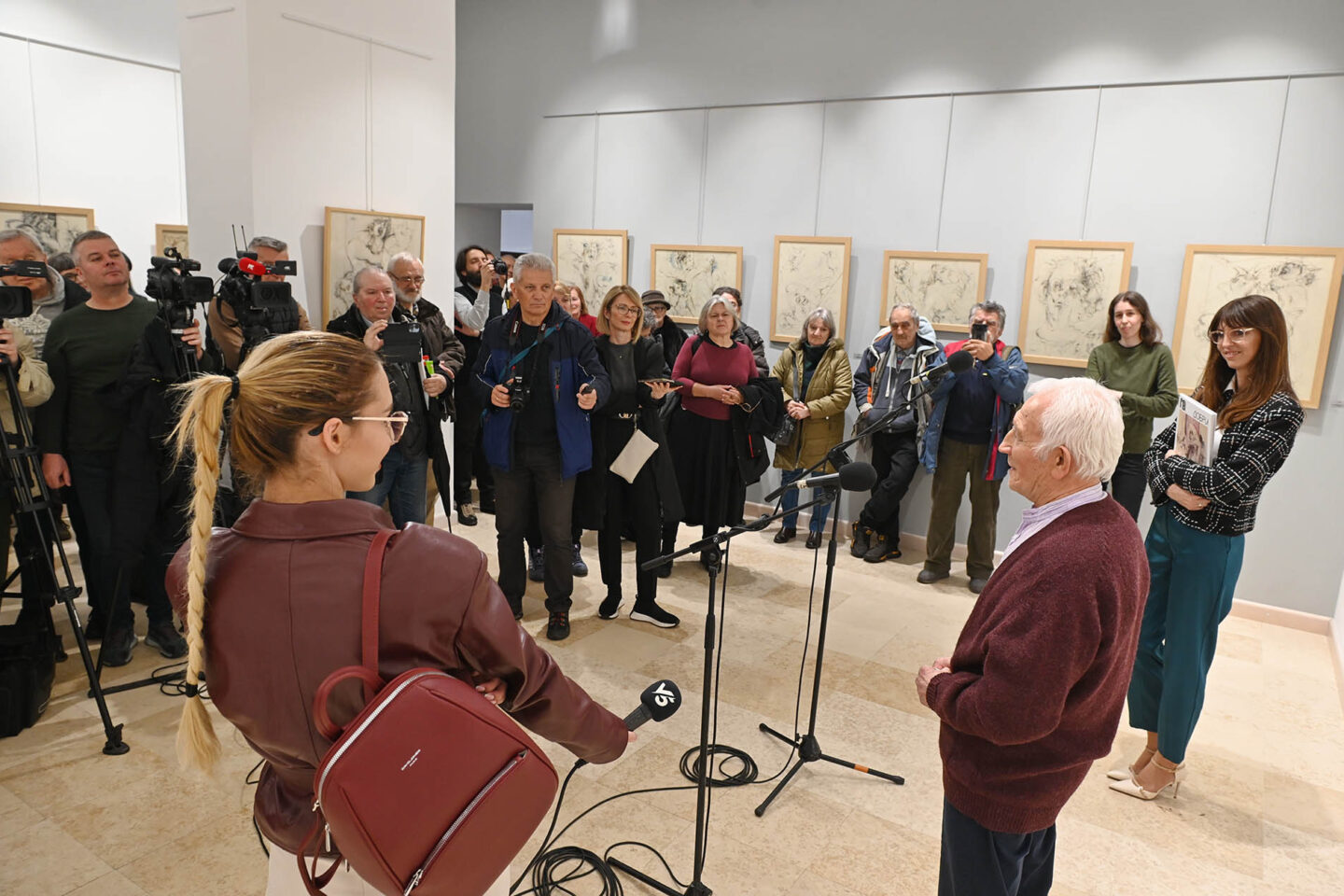 Otvorena izložba Dobrija Stojanovića u Modernoj galeriji