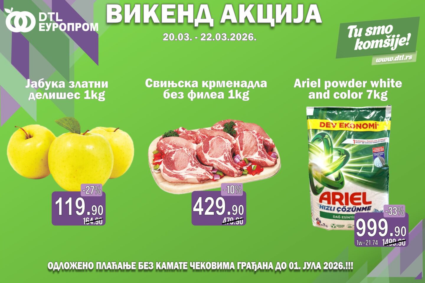 Europrom – Vikend akcija od 20. marta