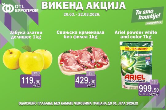 vizual izvor Europrom vikend akcija od 20 do 22 marta 2026 prenosi Objektiva.rs News