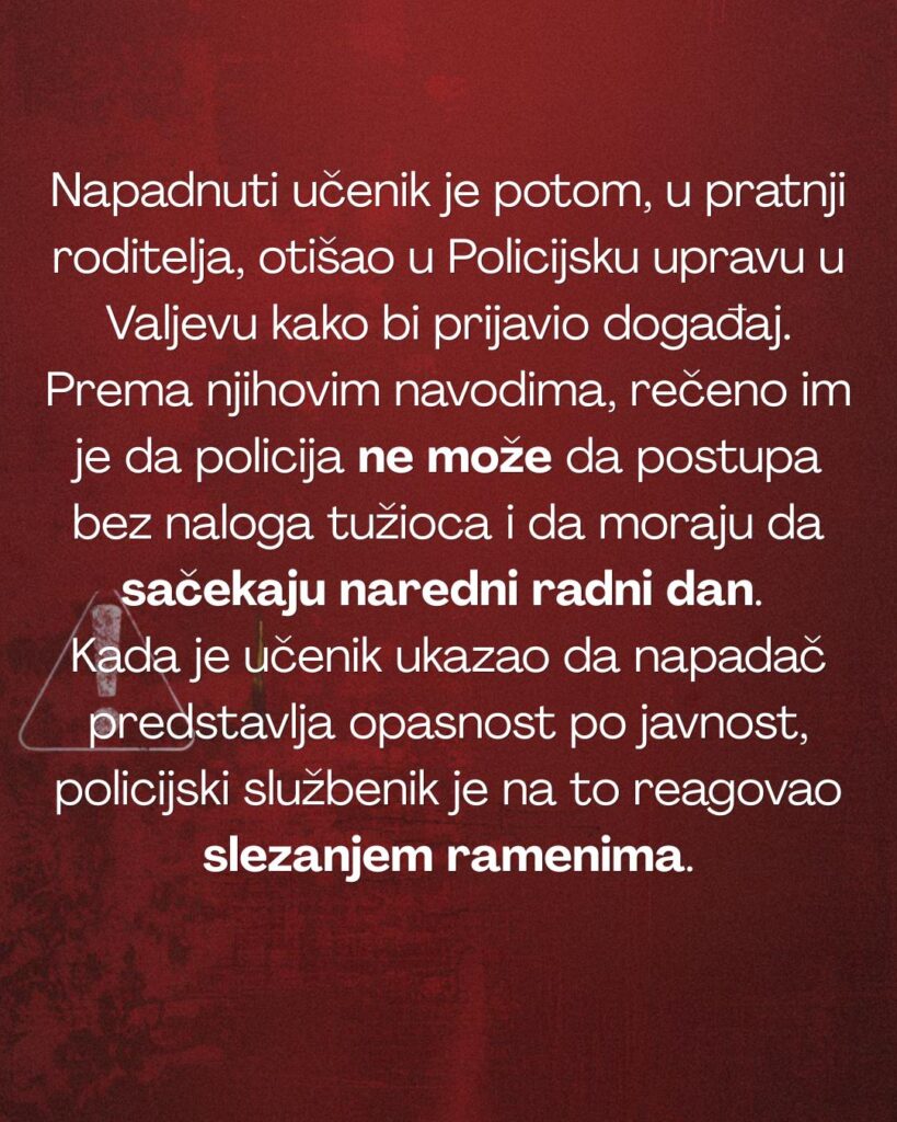 vizual izvor gimnazijalci 5 22 03 2026 prenosi objektiva news europe balkan serbie valjevo