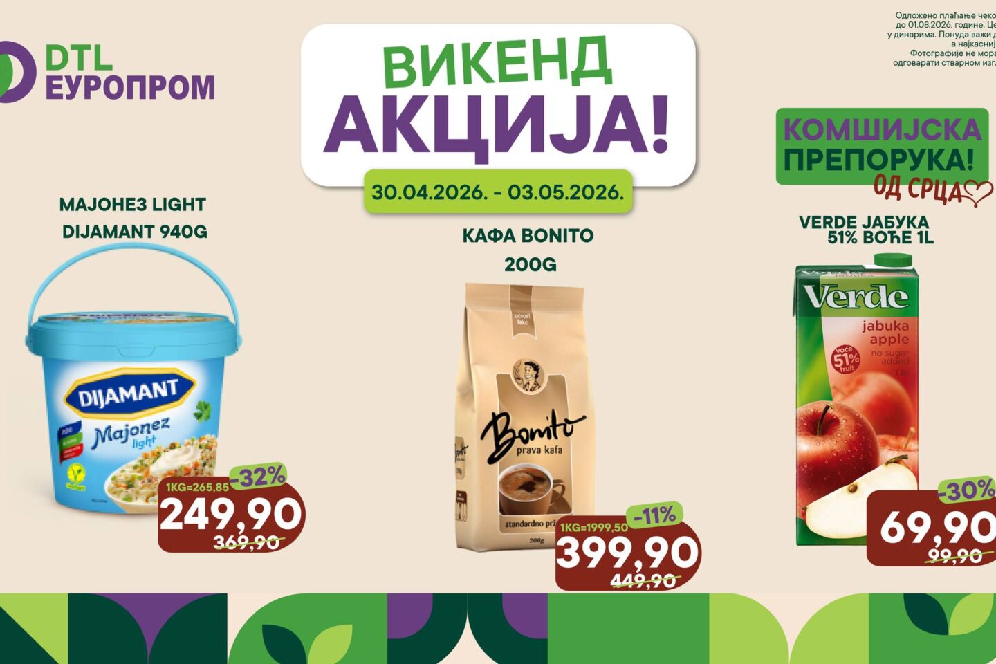 Europrom – Vikend akcija od 30. aprila