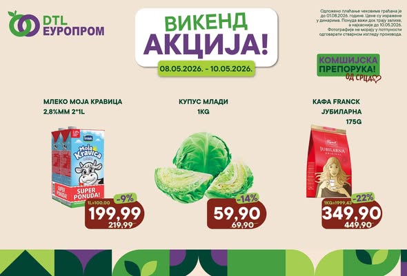 Europrom – Vikend akcija do 10. maja