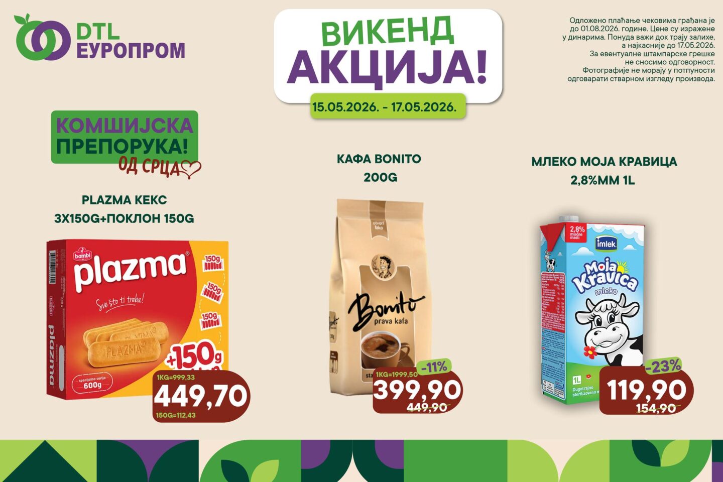 Europrom – Vikend akcija do 17. maja